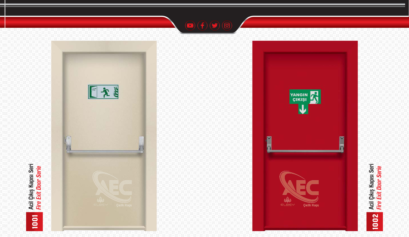 Fire Exit Door Serie